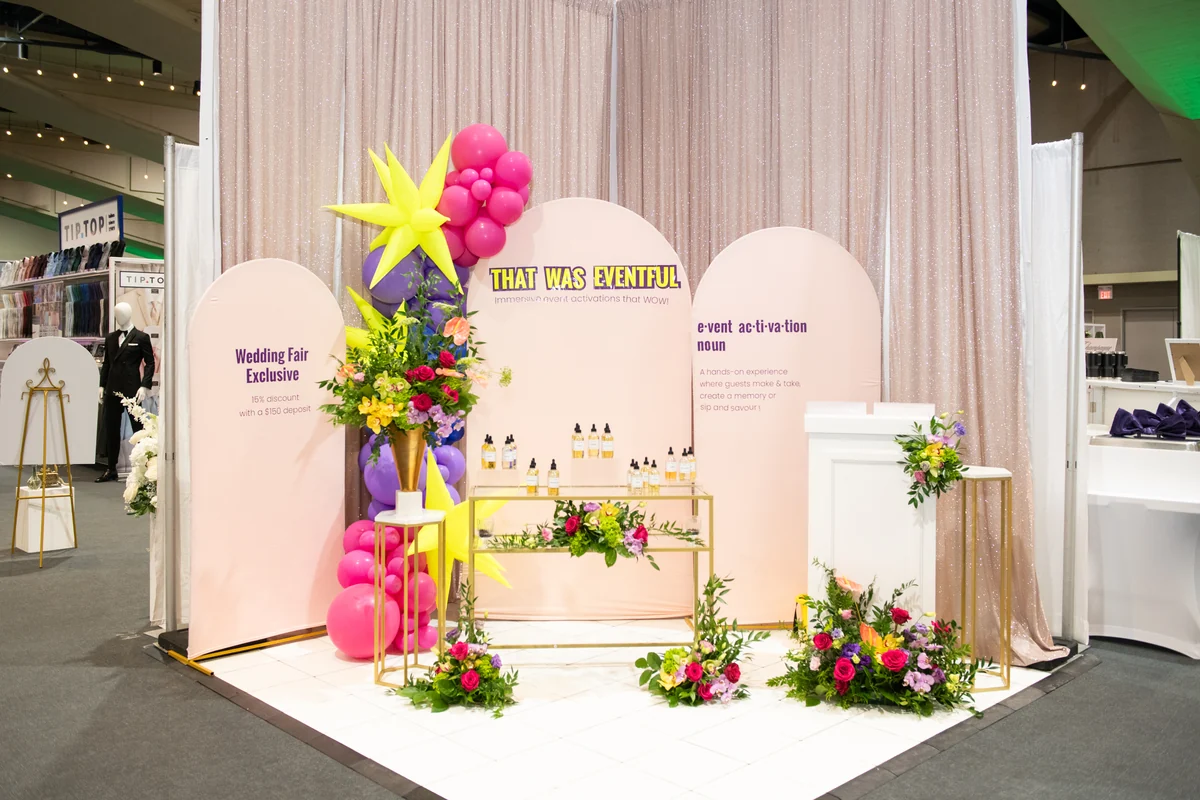 An interactive experience displayed at a previous Wedding Fair event